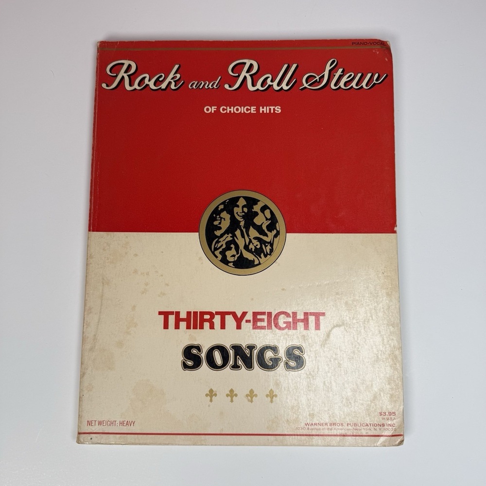 Rock and Roll Stew Of Choice Hits, Thirty-Eight Songs Piano Songbook Vocal VTG